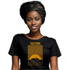 Black tshirt with yellow freetown design