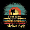 Bleach Blonde Bad Built Butch Body: Black Woman Strikes Back - Feminine Triblend Black  T-Shirt