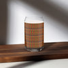 "Kente Sip" Trendy Can-shaped  Glass - Elevate Your Beverage Experience