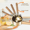 Luxurious Gold & Wood Accent Measuring Set - The Africana Modern Kitchen Essential