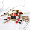 Luxurious Gold & Wood Accent Measuring Set - The Africana Modern Kitchen Essential